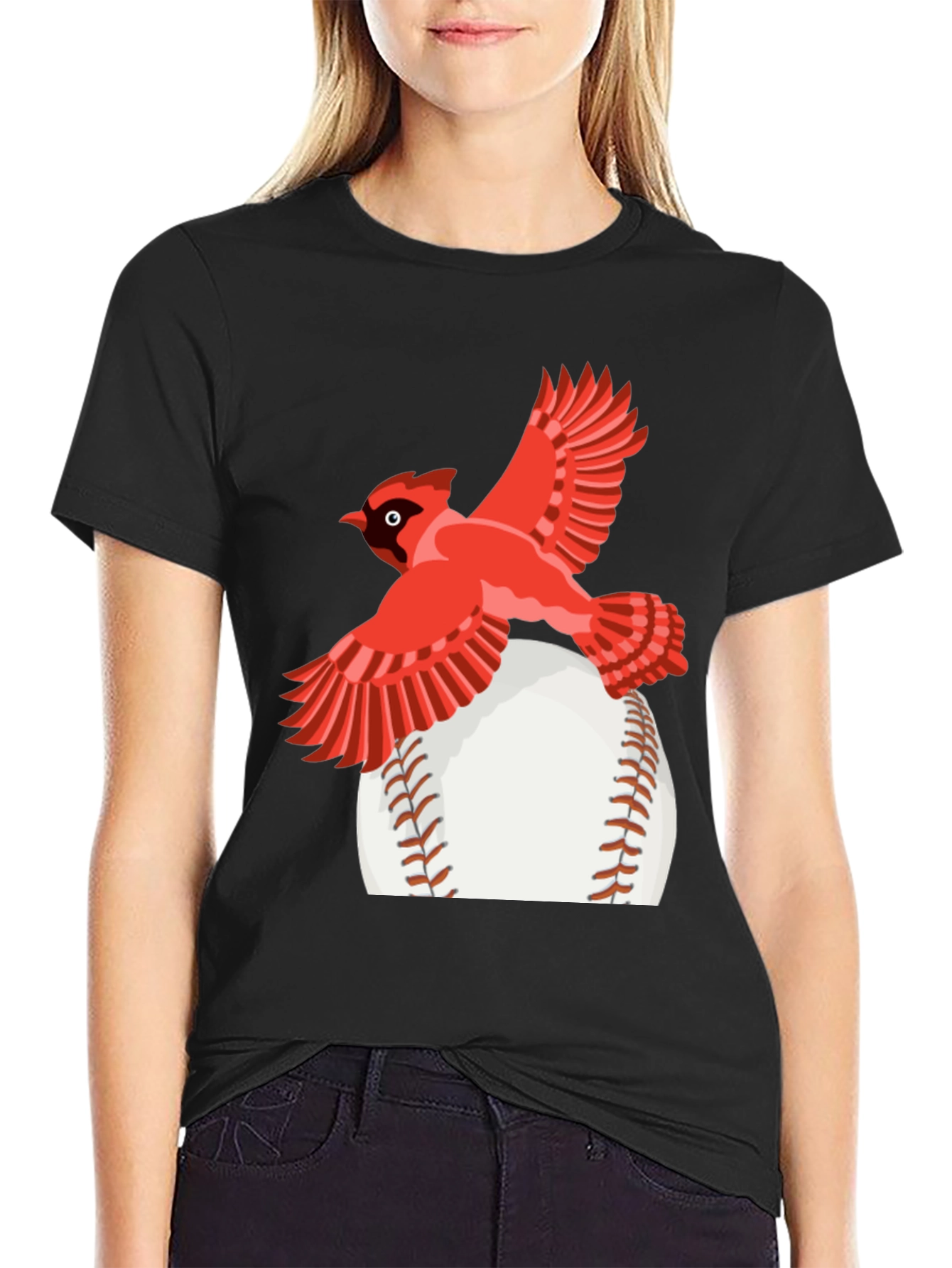Cardinal Baseball Graphic T-Shirt