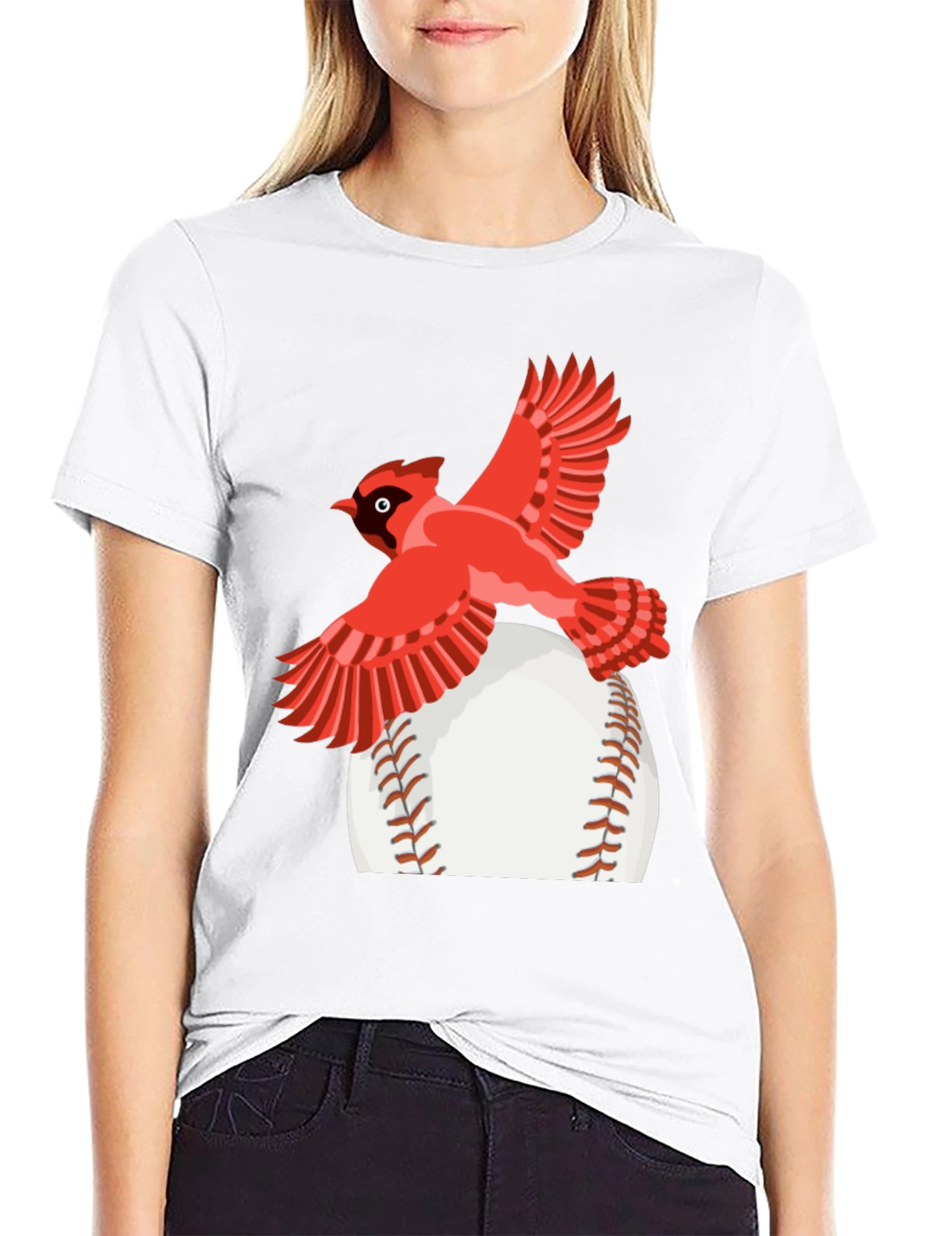 Cardinal Baseball Graphic T-Shirt