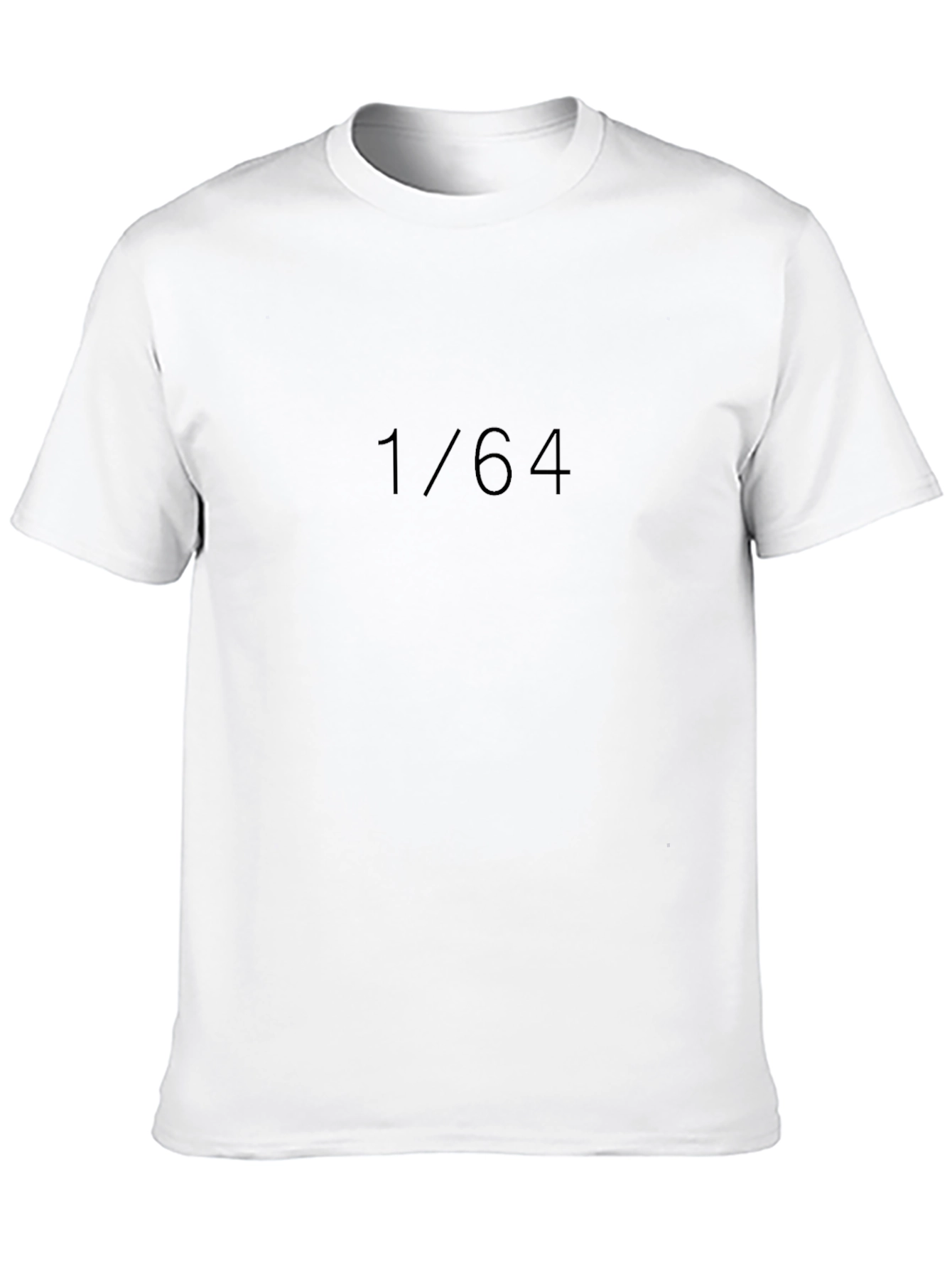 1/64 Graphic Tee - Soft Black Comfort Fit T-Shirt