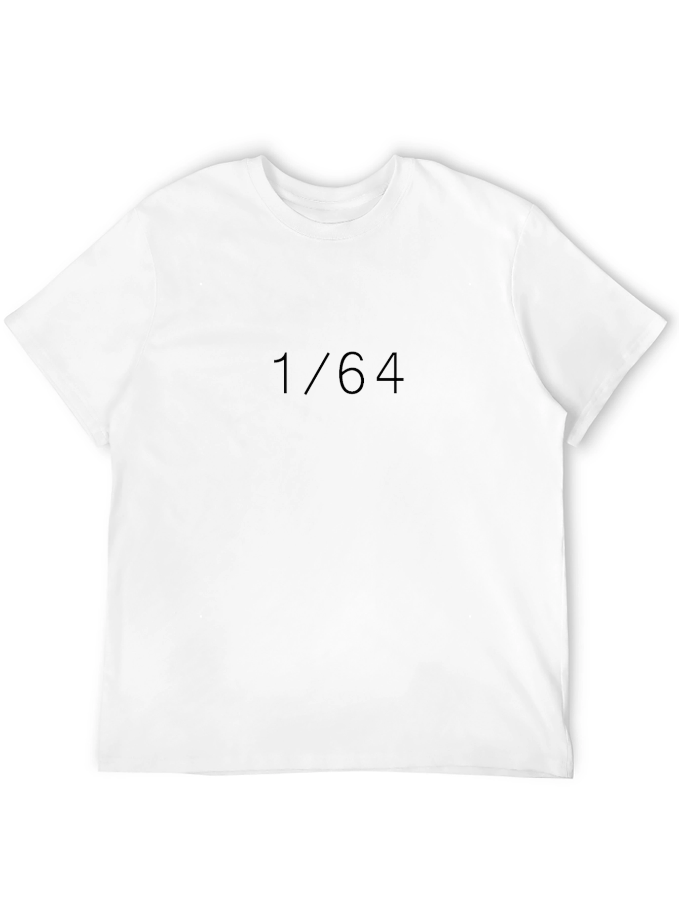 1/64 Graphic Tee - Soft Black Comfort Fit T-Shirt