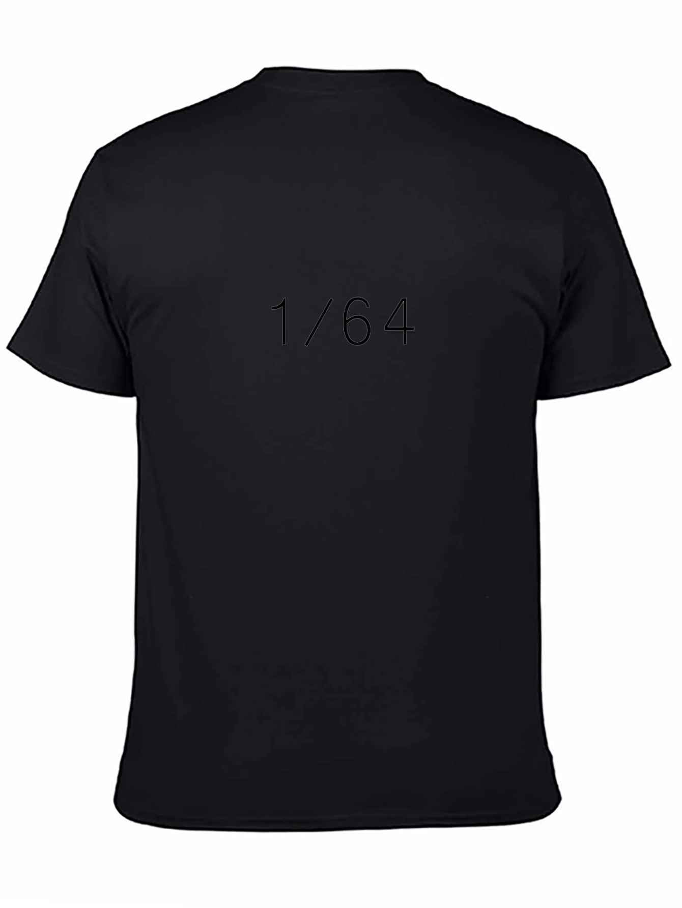 1/64 Graphic Tee - Soft Black Comfort Fit T-Shirt
