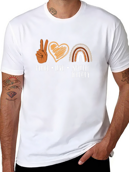 Peace Love Speech Therapy T-Shirt