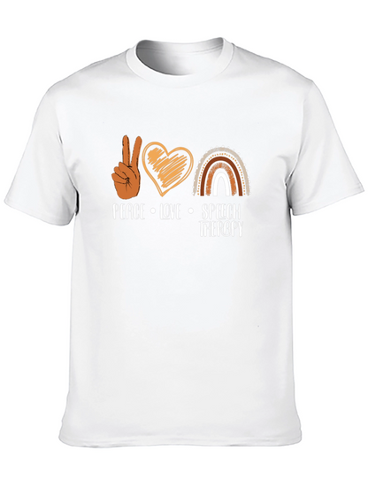 Peace Love Speech Therapy T-Shirt