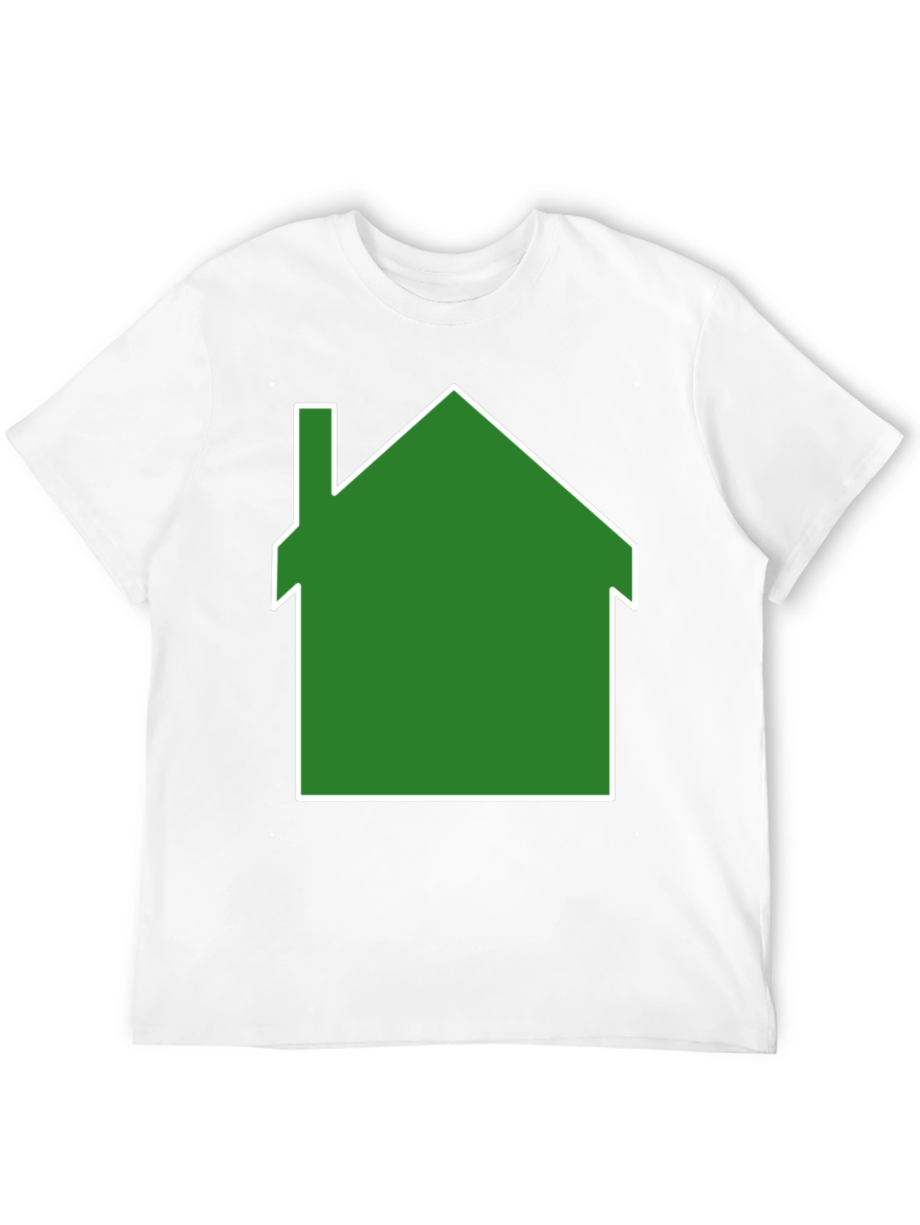 Green House Graphic Print Black T-Shirt