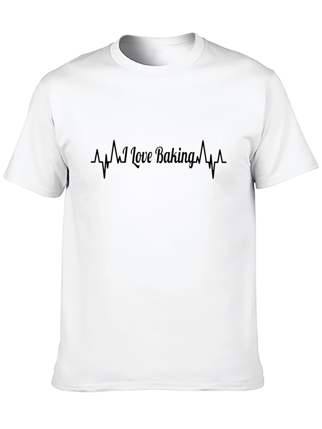 I Love Baking T-Shirt - Heartbeat Design