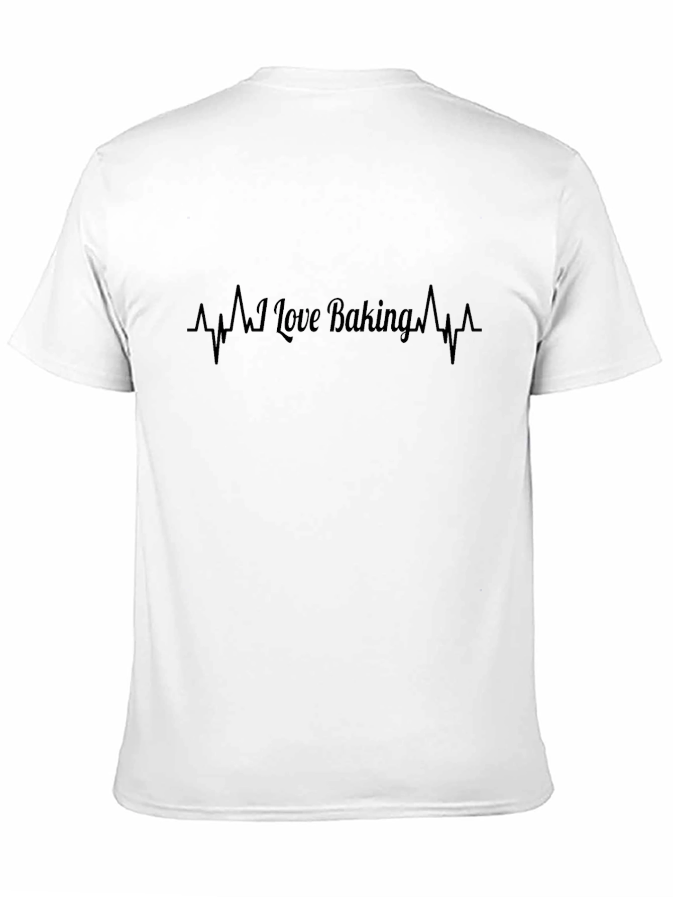 I Love Baking T-Shirt - Heartbeat Design