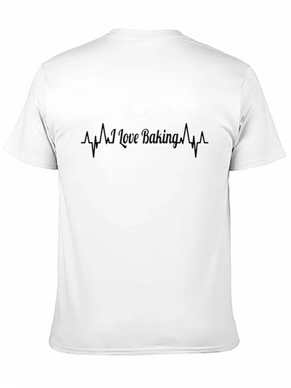 I Love Baking T-Shirt - Heartbeat Design