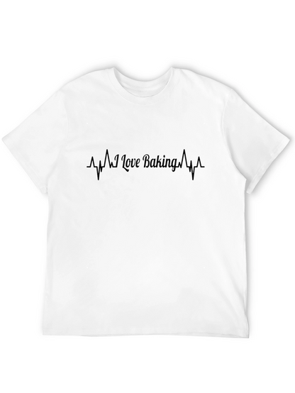 I Love Baking T-Shirt - Heartbeat Design