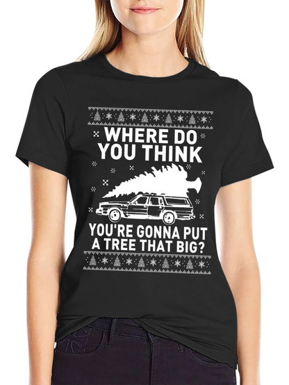 Funny Christmas Vacation Tree Car T-Shirt