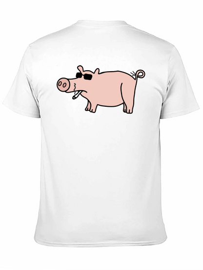 Cool Pig Tee - Black Cotton T-Shirt