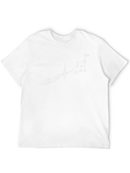 Trumpet Music Heartbeat T-Shirt - Musician Graphic Tee