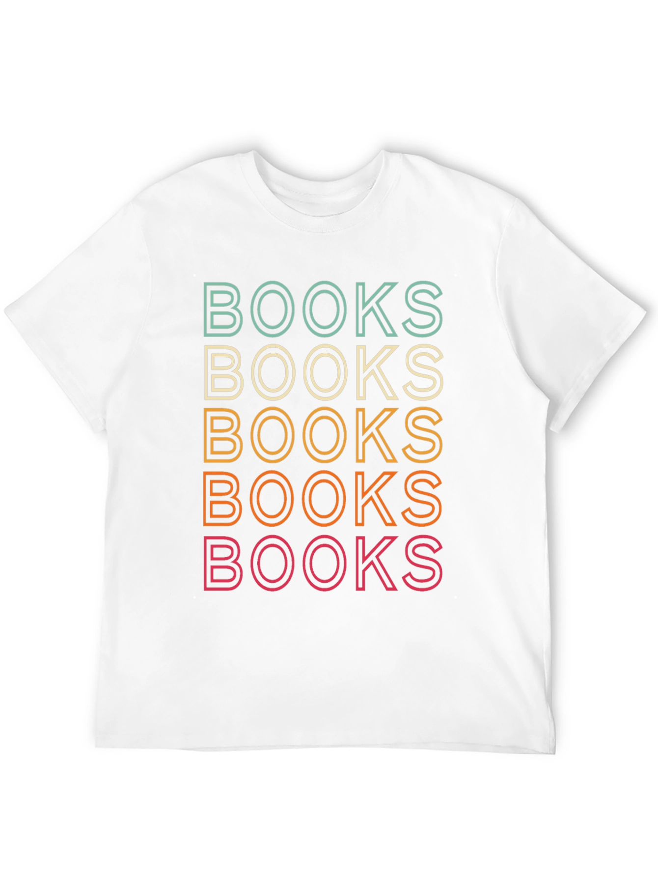 Retro Books Stack T-Shirt - Reading Lover Tee