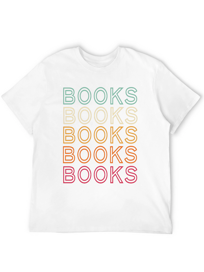 Retro Books Stack T-Shirt - Reading Lover Tee