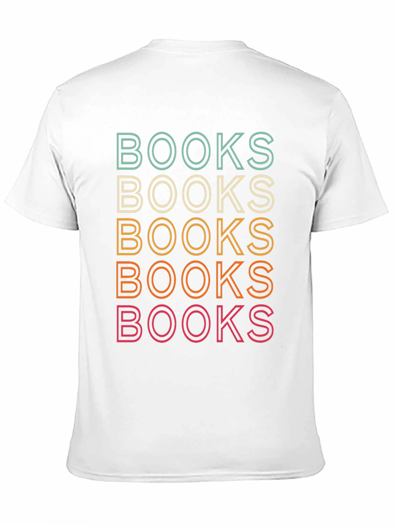 Retro Books Stack T-Shirt - Reading Lover Tee