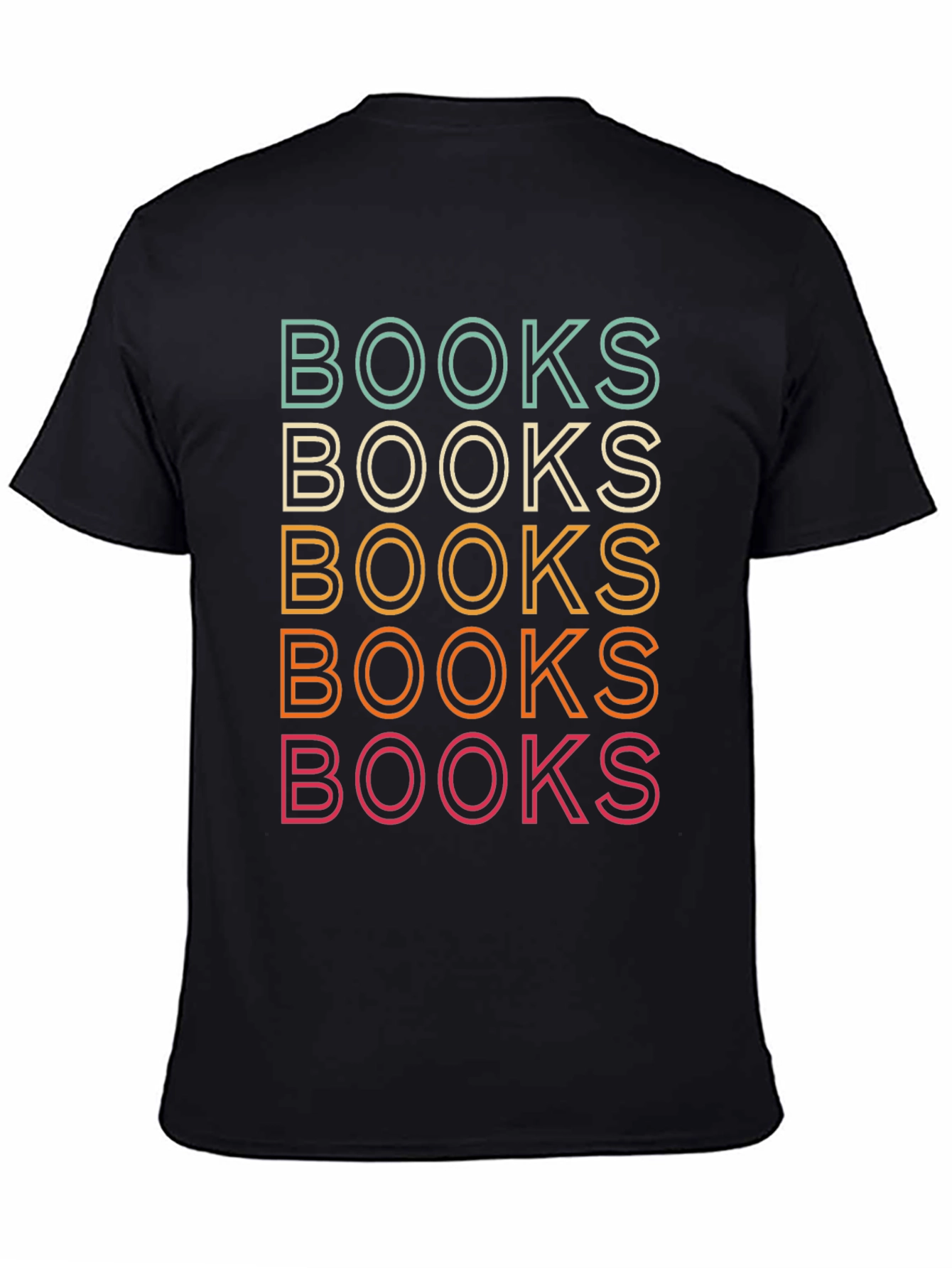 Retro Books Stack T-Shirt - Reading Lover Tee