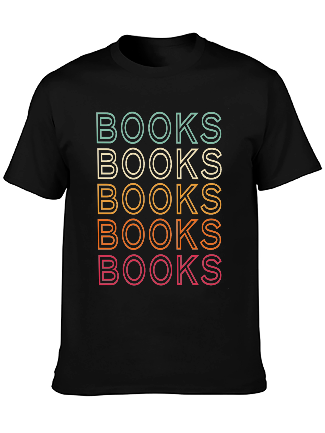 Retro Books Stack T-Shirt - Reading Lover Tee