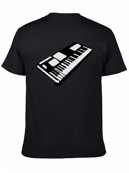 Keyboard Graphic Black T-Shirt - Music Lover Tee