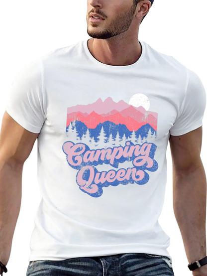 Camping Queen Tee - Mountain Graphic T-Shirt