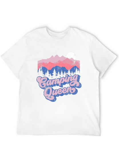 Camping Queen Tee - Mountain Graphic T-Shirt