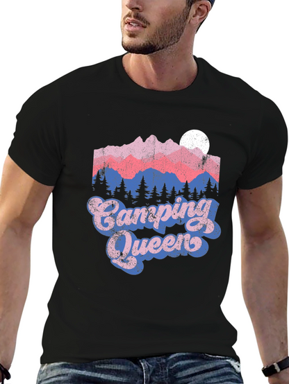 Camping Queen Tee - Mountain Graphic T-Shirt