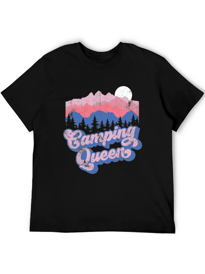 Camping Queen Tee - Mountain Graphic T-Shirt