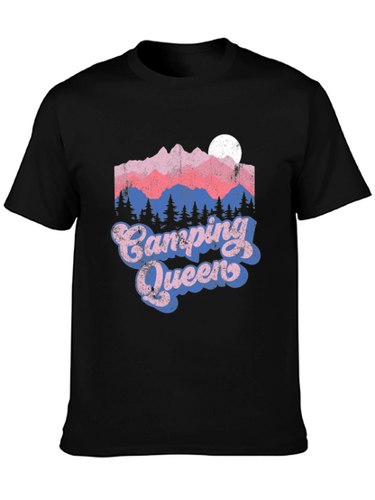 Camping Queen Tee - Mountain Graphic T-Shirt
