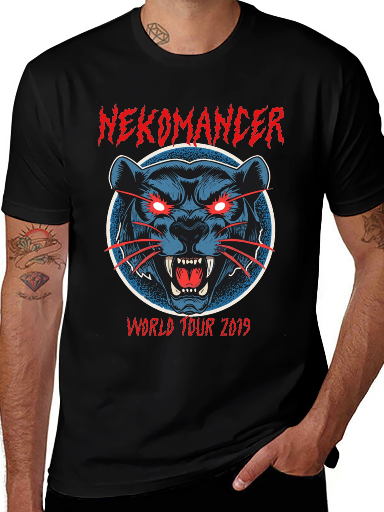 Nekomancer World Tour 2019 Graphic T-Shirt