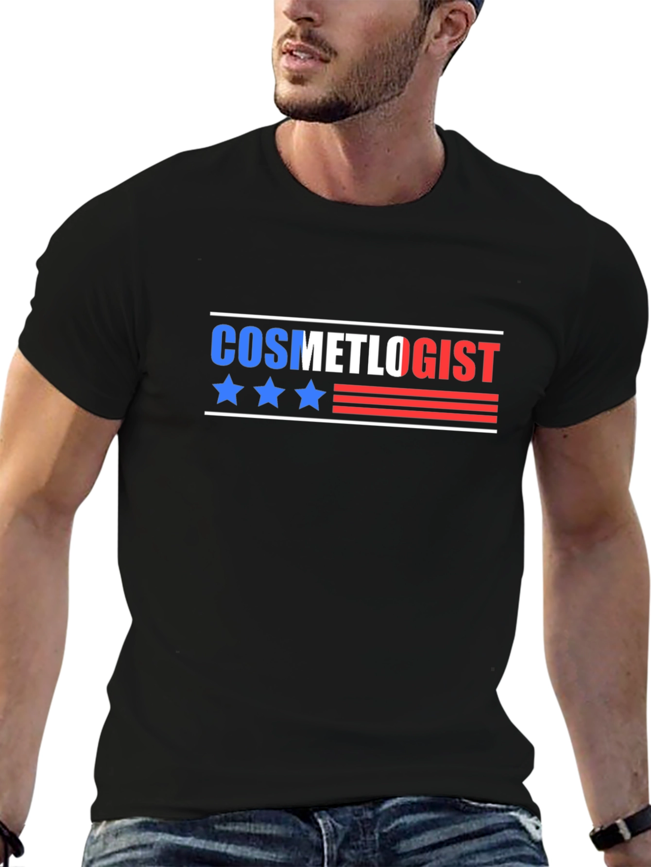Cosmetologist Patriotic T-Shirt