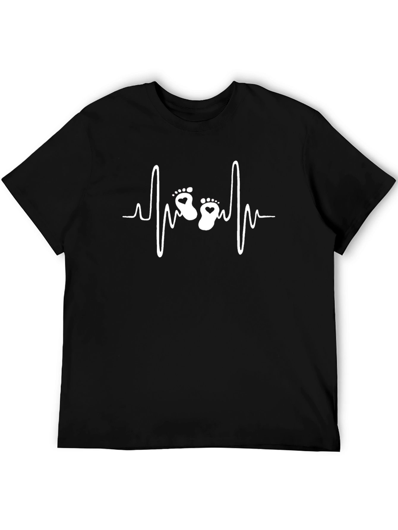 Baby Footprint Heartbeat T-Shirt