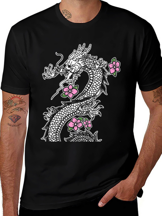 Dragon & Blossom Graphic Tee