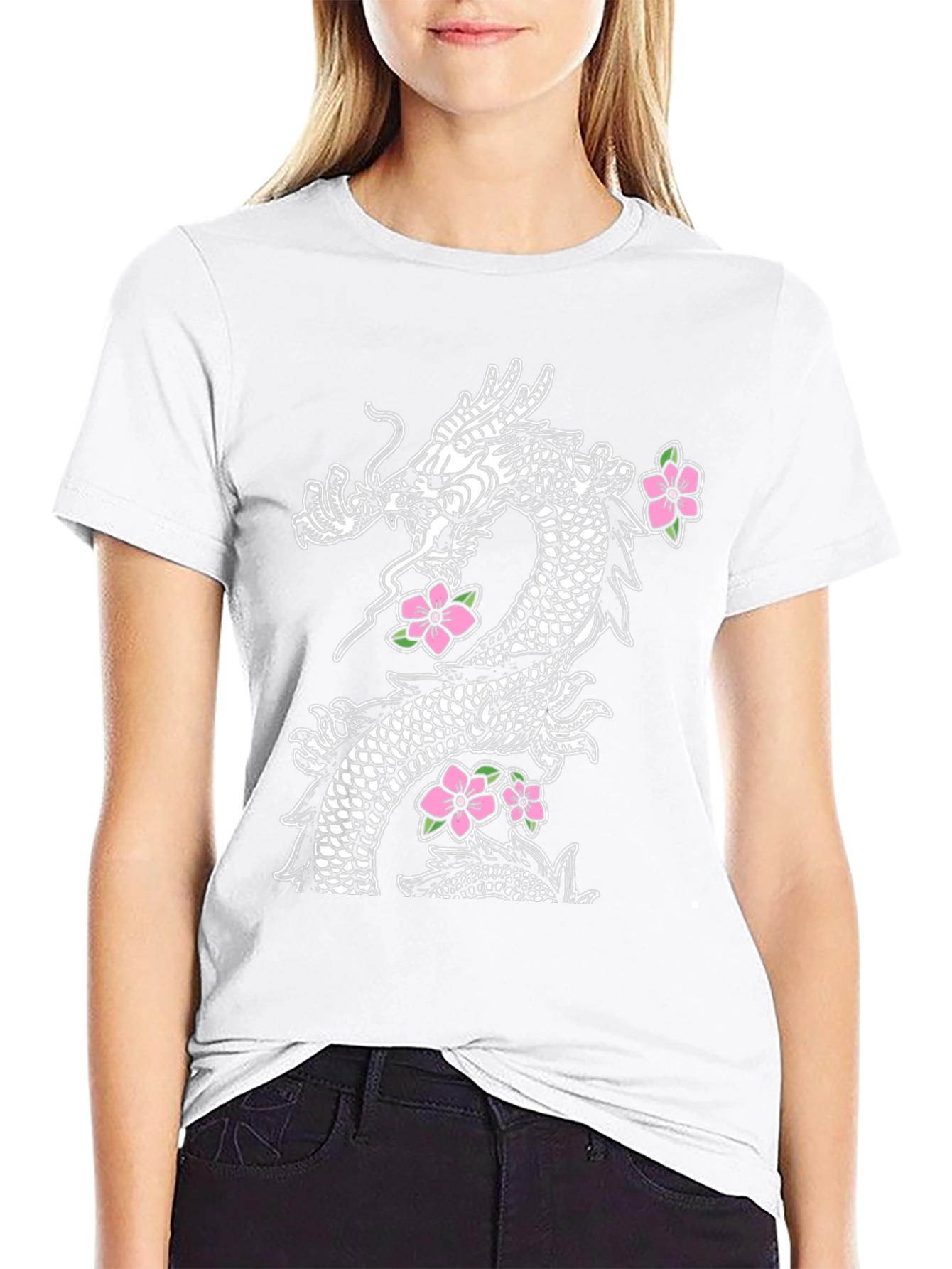 Dragon & Blossom Graphic Tee
