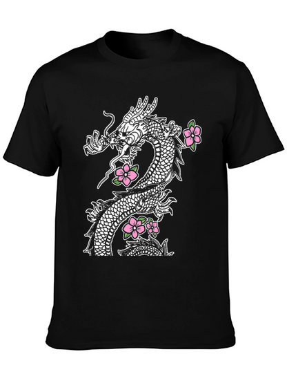 Dragon & Blossom Graphic Tee
