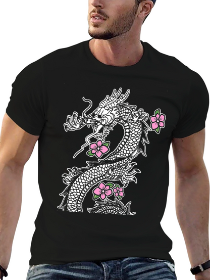 Dragon & Blossom Graphic Tee