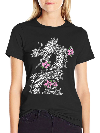 Dragon & Blossom Graphic Tee