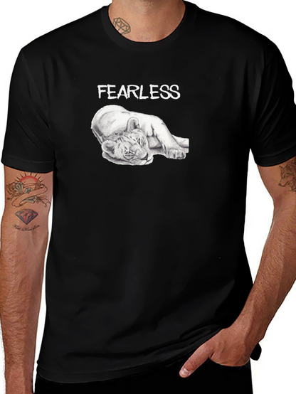 Fearless Lion Graphic T-Shirt - Premium Comfort Fit