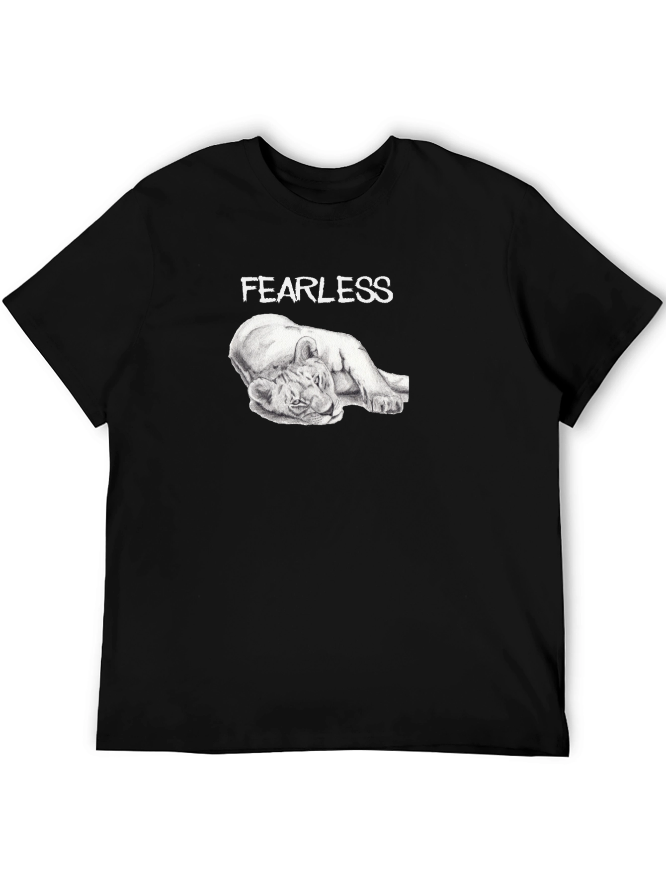 Fearless Lion Graphic T-Shirt - Premium Comfort Fit