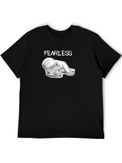 Fearless Lion Graphic T-Shirt - Premium Comfort Fit