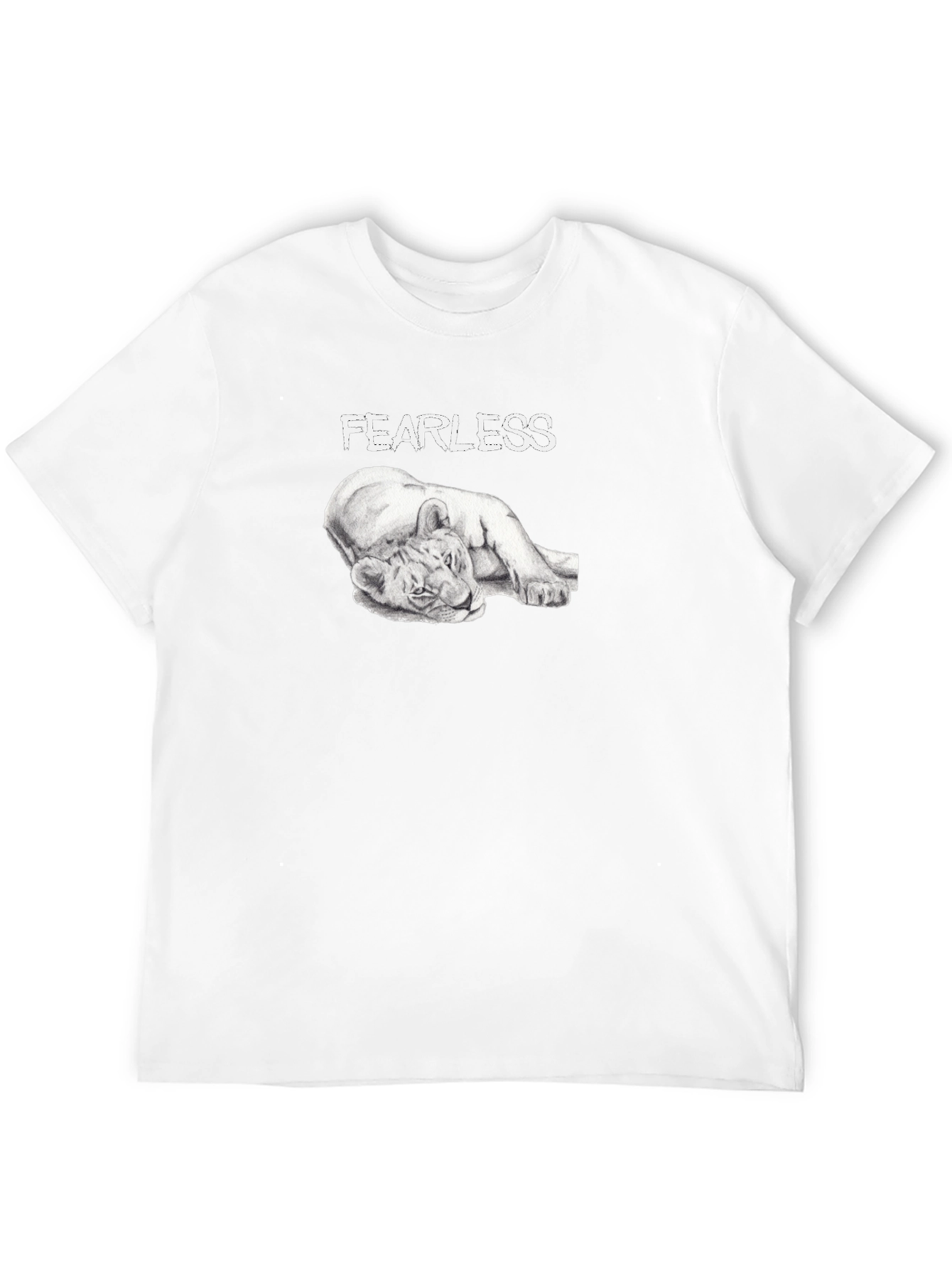 Fearless Lion Graphic T-Shirt - Premium Comfort Fit