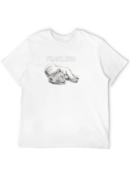 Fearless Lion Graphic T-Shirt - Premium Comfort Fit