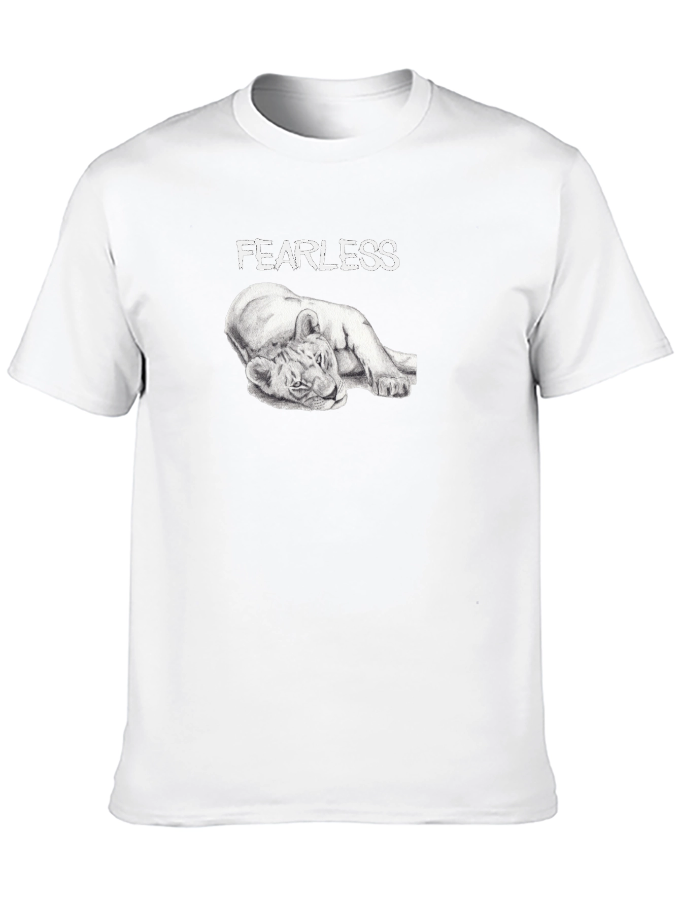 Fearless Lion Graphic T-Shirt - Premium Comfort Fit