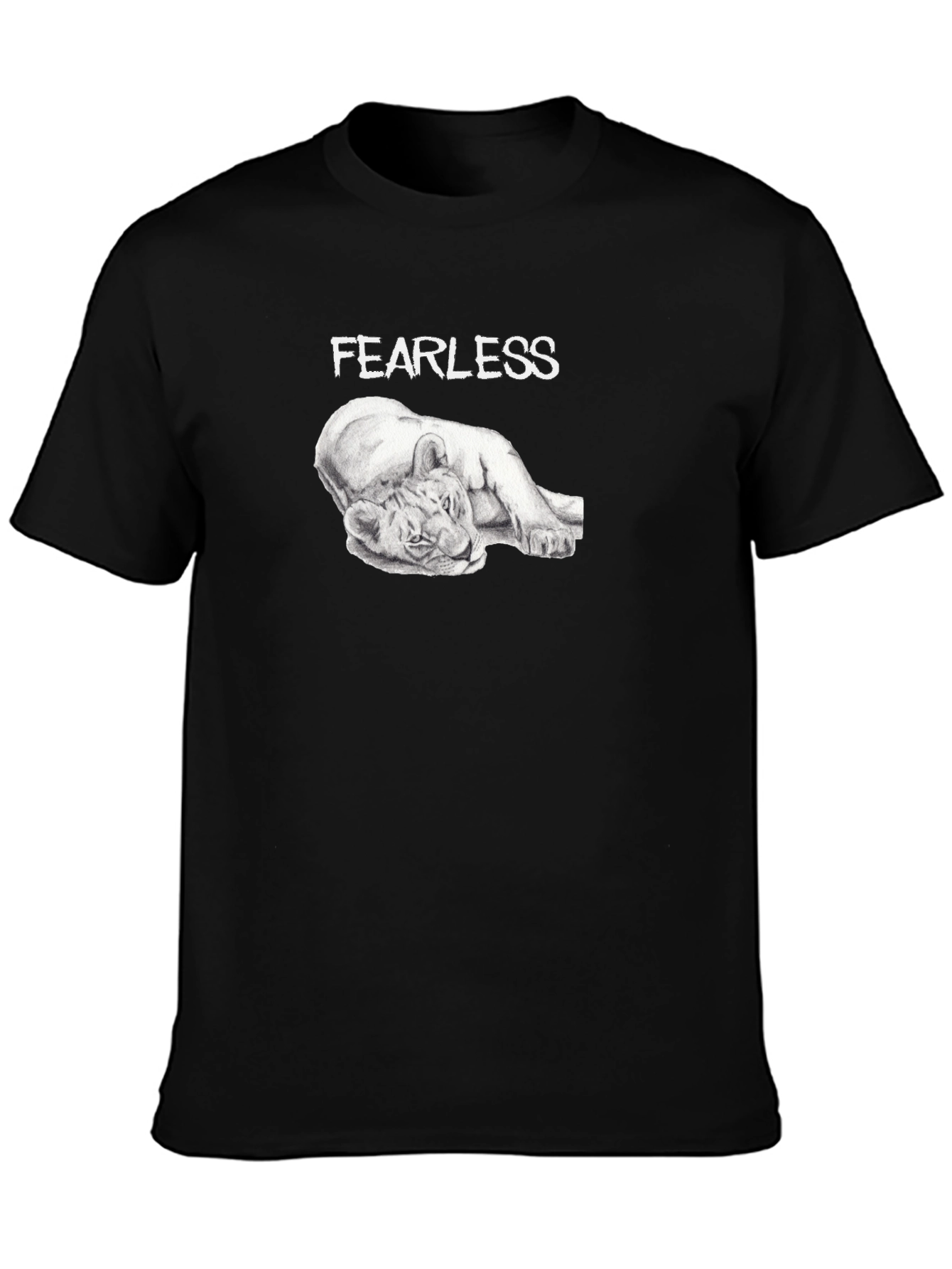 Fearless Lion Graphic T-Shirt - Premium Comfort Fit