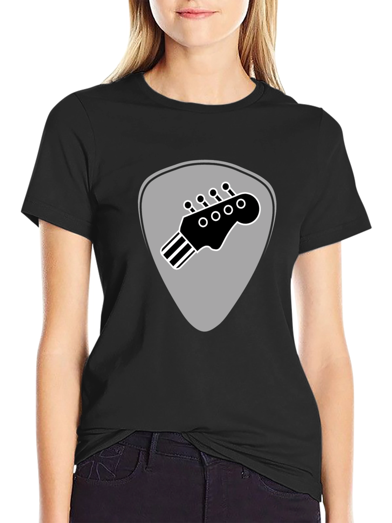 Guitar Pick Headstock T-Shirt