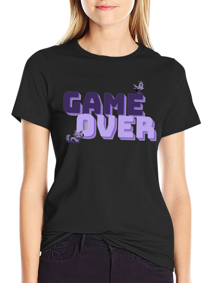 Game Over Pixel Art T-Shirt - Black
