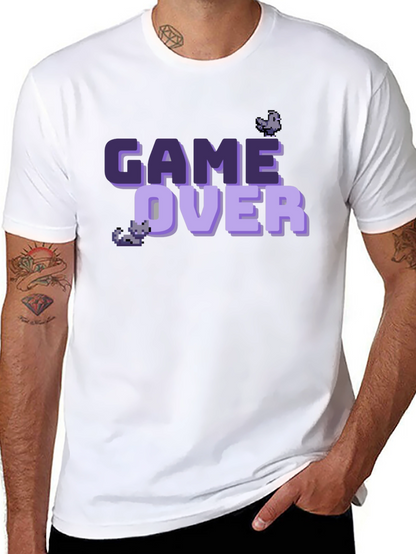 Game Over Pixel Art T-Shirt - Black