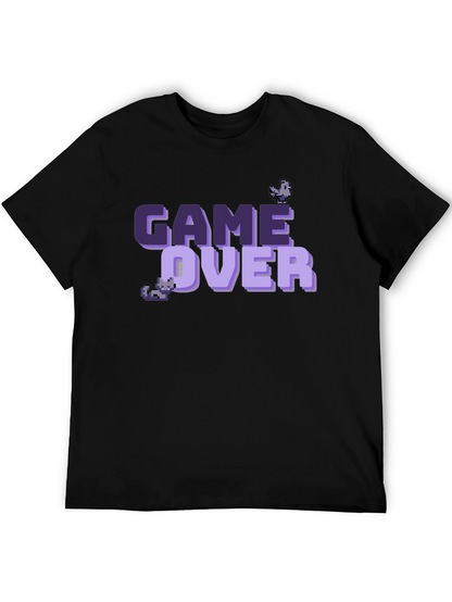 Game Over Pixel Art T-Shirt - Black