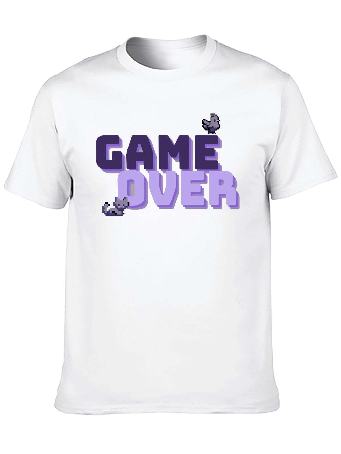 Game Over Pixel Art T-Shirt - Black