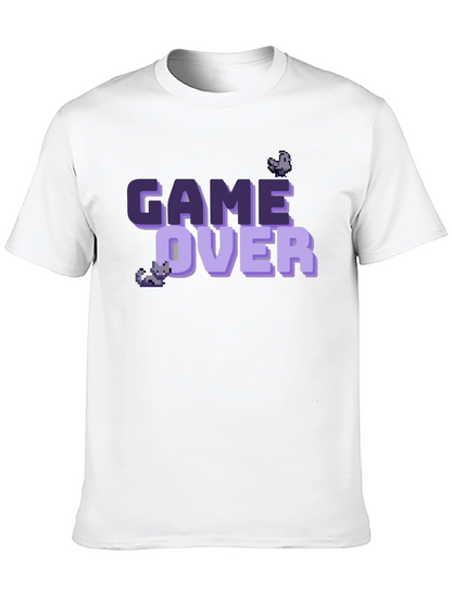 Game Over Pixel Art T-Shirt - Black