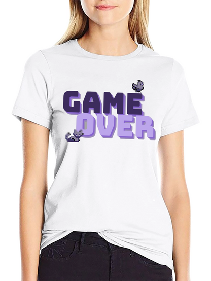 Game Over Pixel Art T-Shirt - Black