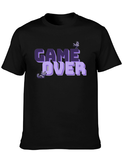 Game Over Pixel Art T-Shirt - Black