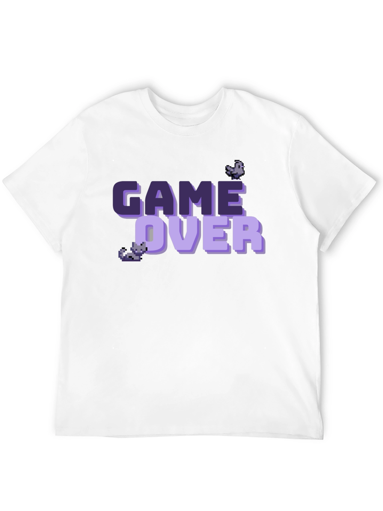 Game Over Pixel Art T-Shirt - Black